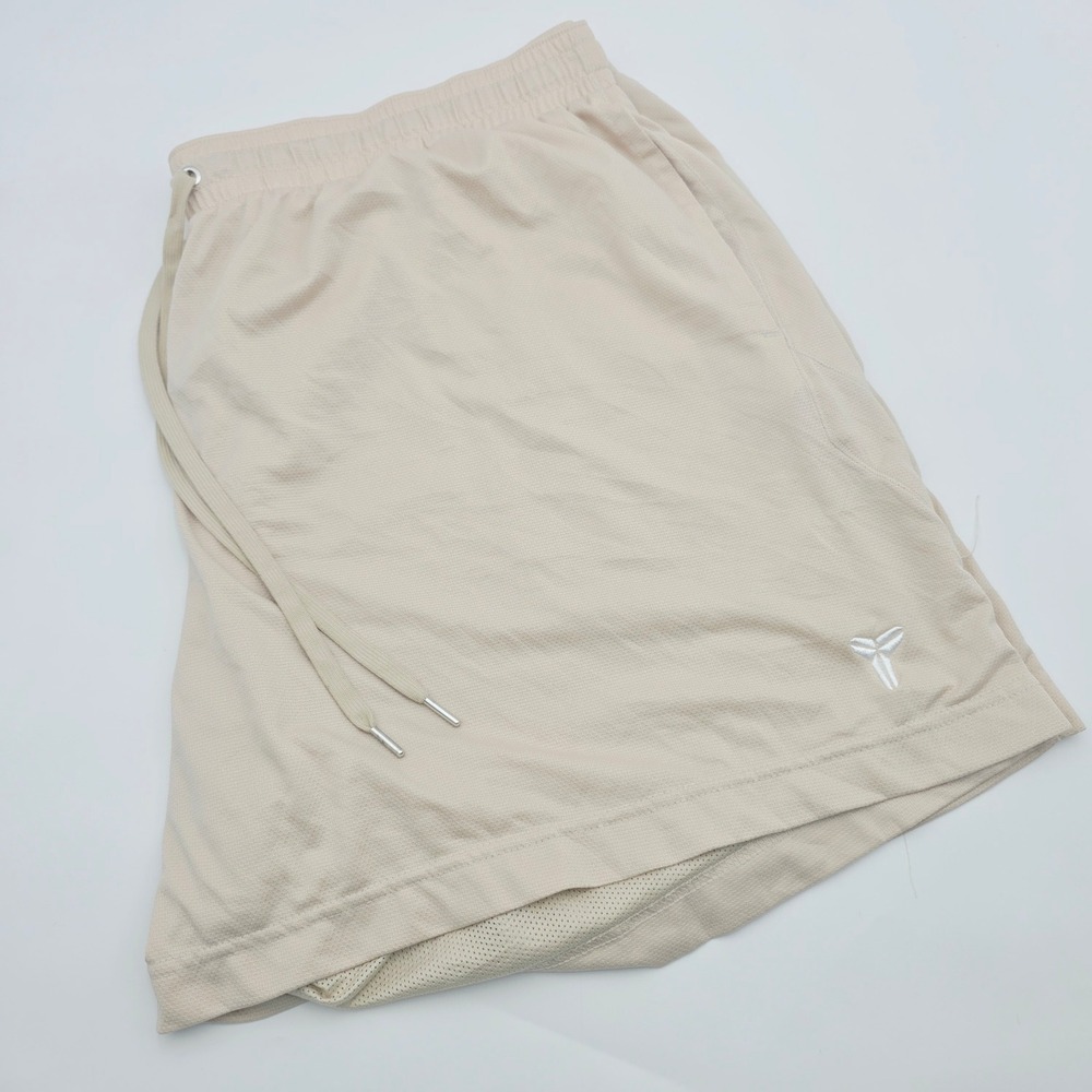Nike Kobe Bryant Mamba Mesh Basketball Shorts Tan Beige 2XL HJ8103-126